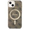 Guess GUHMP14SH4STW iPhone 14 / 15 / 136.1 brązowy/brown hardcase 4G MagSafe